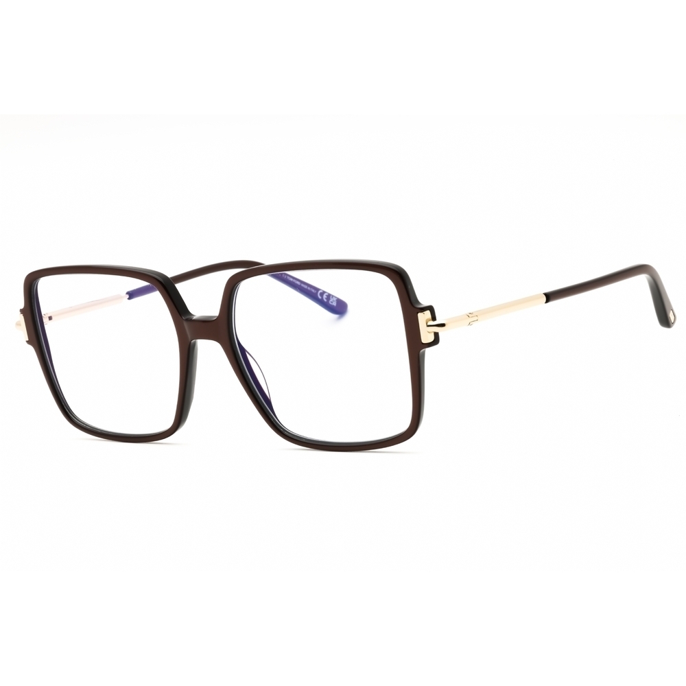 NWT Tom Ford FT5915-B Light Brown Rectangle 53mm Eyeglasses